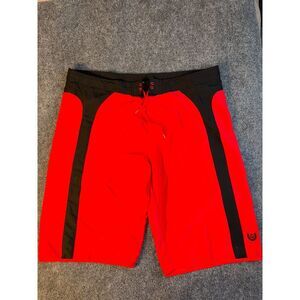 Princess Cruise Trunk Shorts Mens XL Red Mesh Polyester Pockets‎ Drawstring Logo